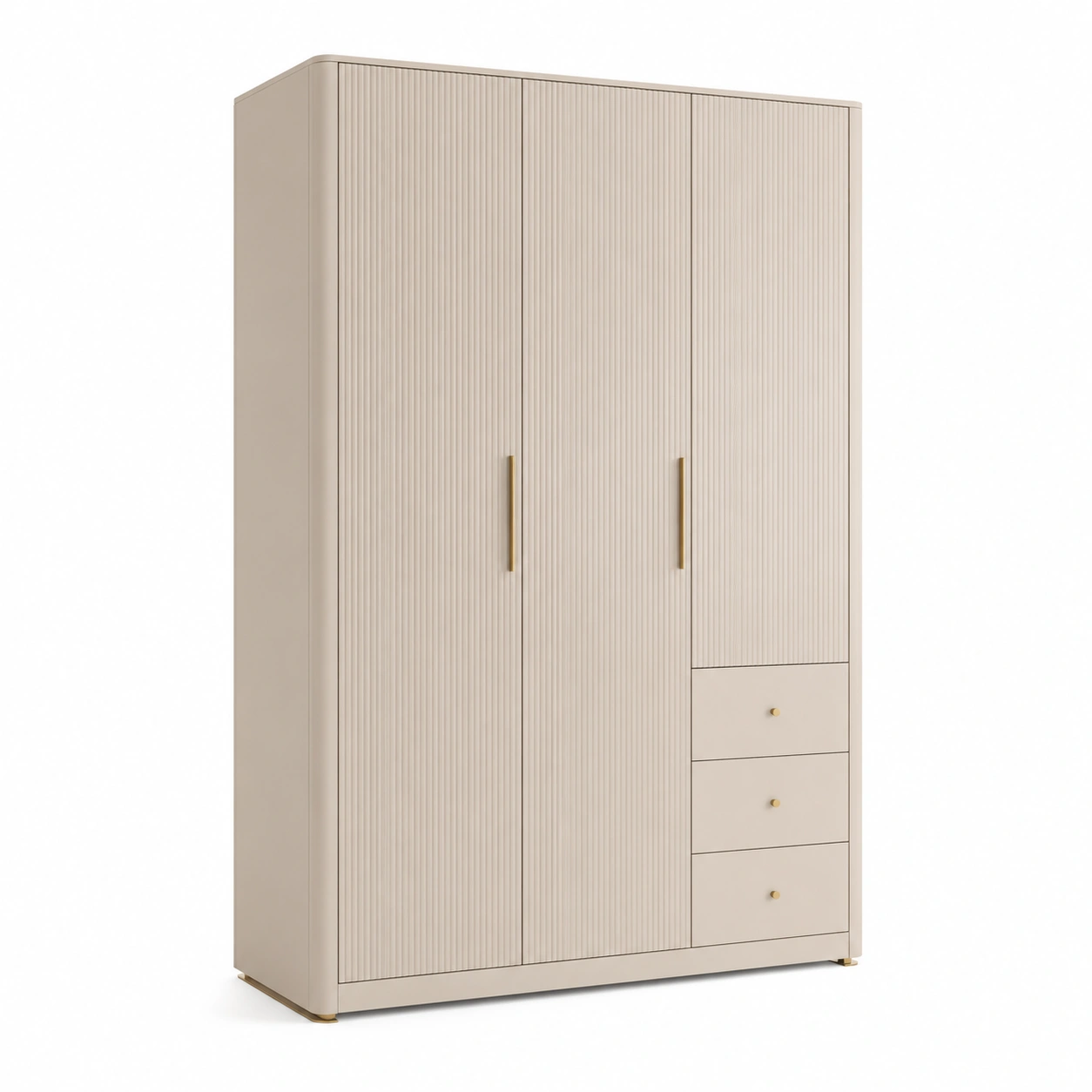 Armario Texturizado Beige Premium-meubivo